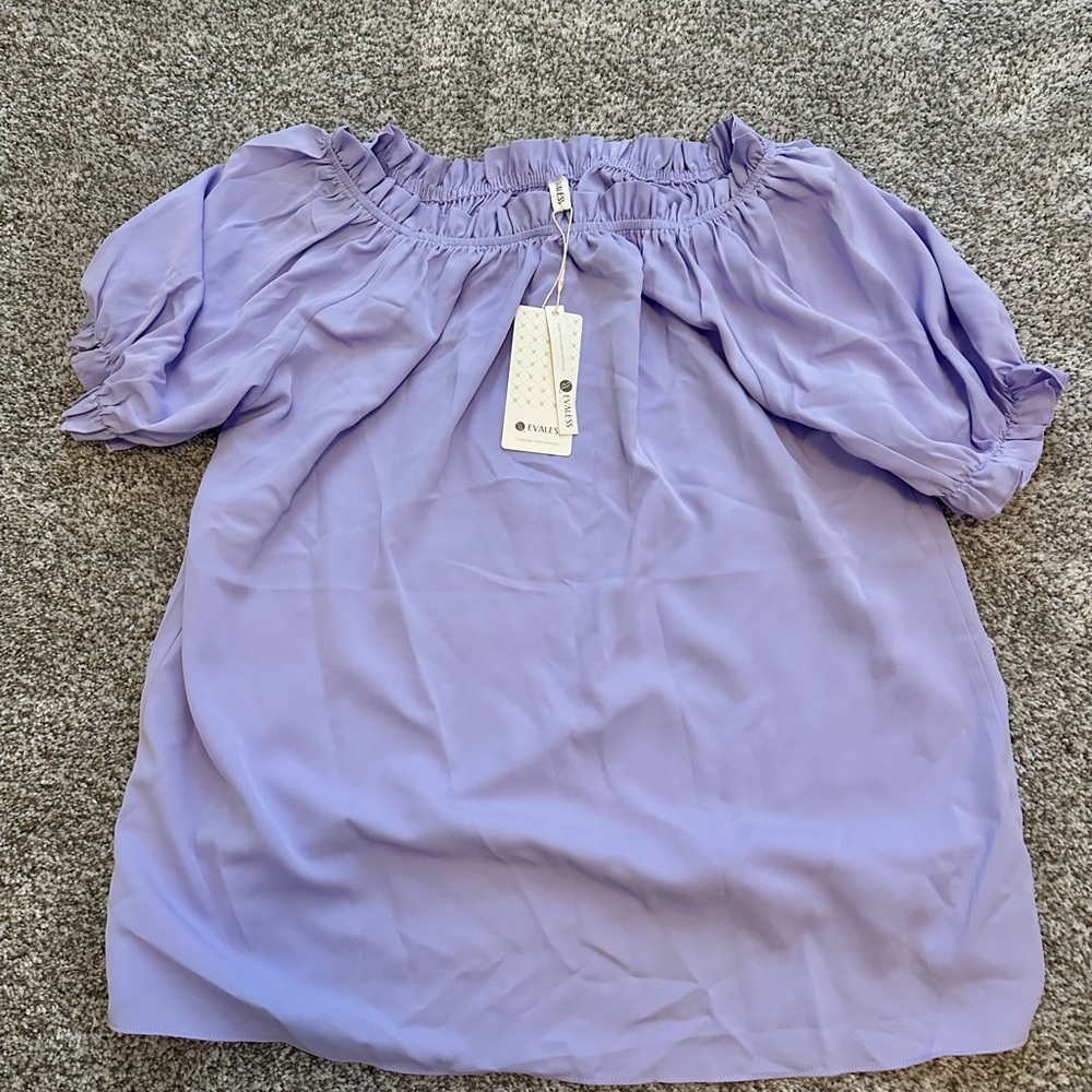 Purple Off-Shoulder Women's Top